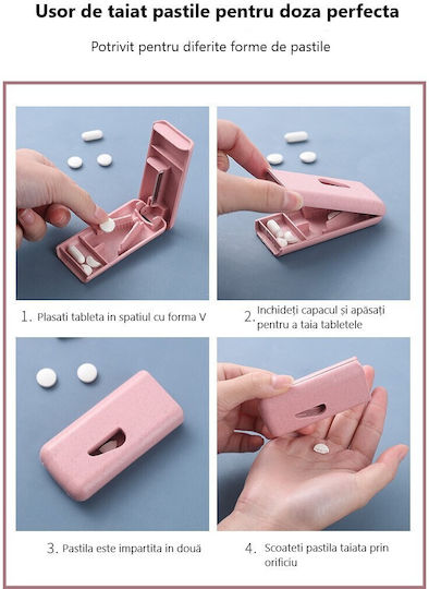 Dispozitiv De Tăiere Și Depozitare Pastile Flippy Plastic Albastru 8 X 4 X 1.8 Cm