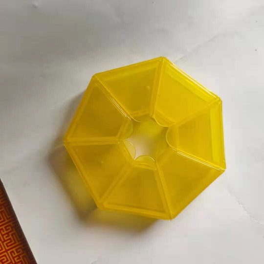 Medizin Organizer Box Tage Woche Flippy Plastik 7 Fächer Gelbe