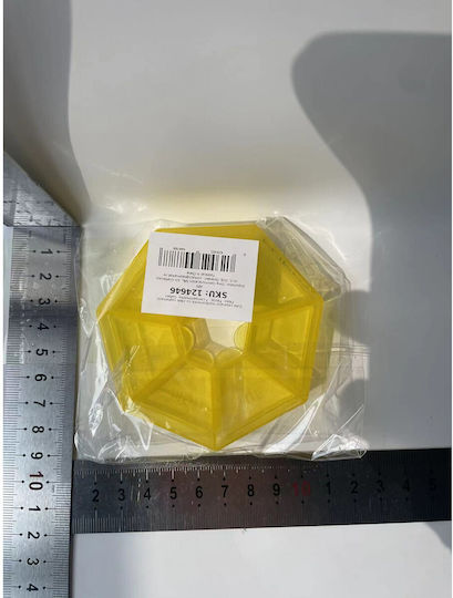 Medizin Organizer Box Tage Woche Flippy Plastik 7 Fächer Gelbe