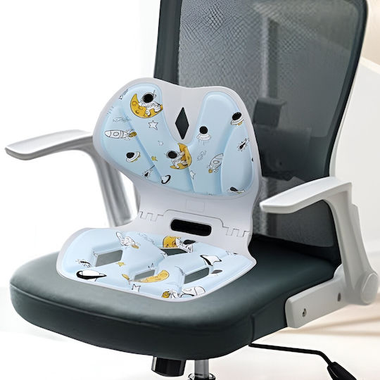 Orthopädisches Kissen mit Memory Foam & Loch 35x32x30cm in Blau Farbe