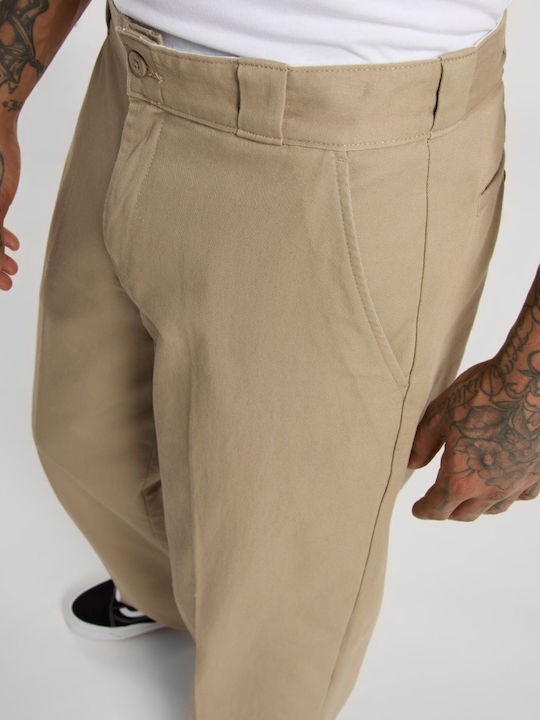 Hose in Lockere Passform Beige