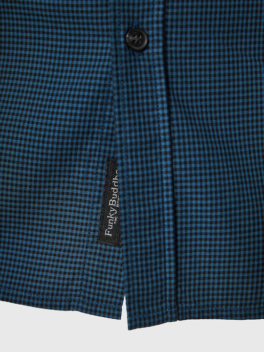 Long-sleeved Cotton Shirt Checked Plaid