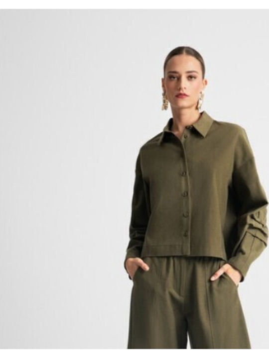 Langärmelig Damen Hemd Bay Leaf Mint