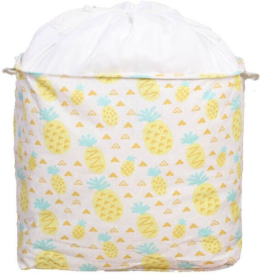 Storage Basket Fabric Yellow 50x50x40cm 1pcs