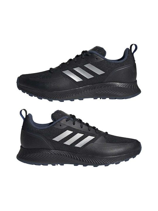 Run Falcon 2.0 Herren Sportschuhe Laufen Core Black / Silver Metallic / Crew Navy