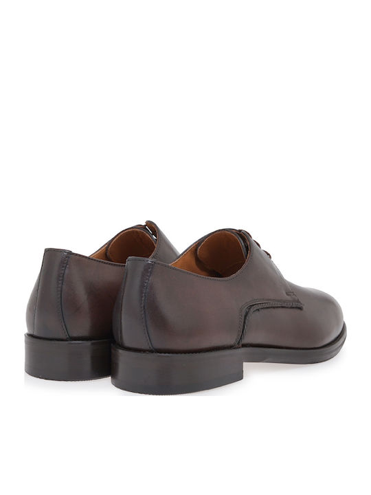 Δερμάτινα Ανδρικά Σκαρπίνια Καφέ