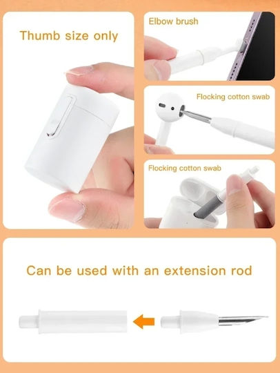 Mini Headphone Cleaning Brush 5 in 1 Headphone Accessory