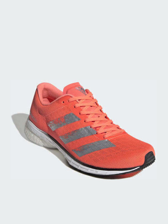 Adizero Adios 5 Sport Shoes Running Signal Coral / Silver Metallic / Core Black