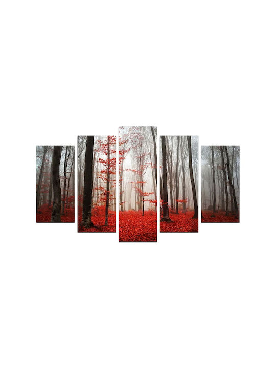 Five Piece Painting 110x60 A-g 232mld1943 110x60 MDF
