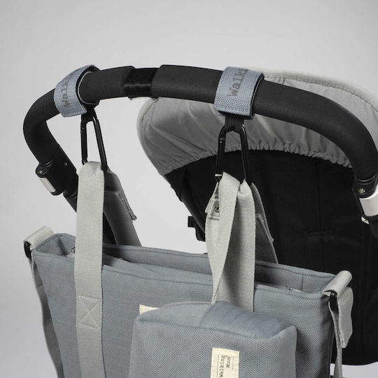 Walking Mum Γάντζος Καροτσιού Εκρού Eco Mum Cloud