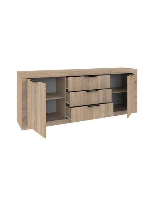 Bufet Doha din Lemn cu Sertare Sonoma Απόχρωση 210x45x80.5cm