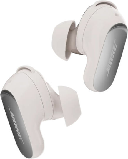 Bose QuietComfort Ultra (2nd Gen) In-ear Bluetooth Handsfree Earphones with Sweat Resistance and Charging Case White Smoke
