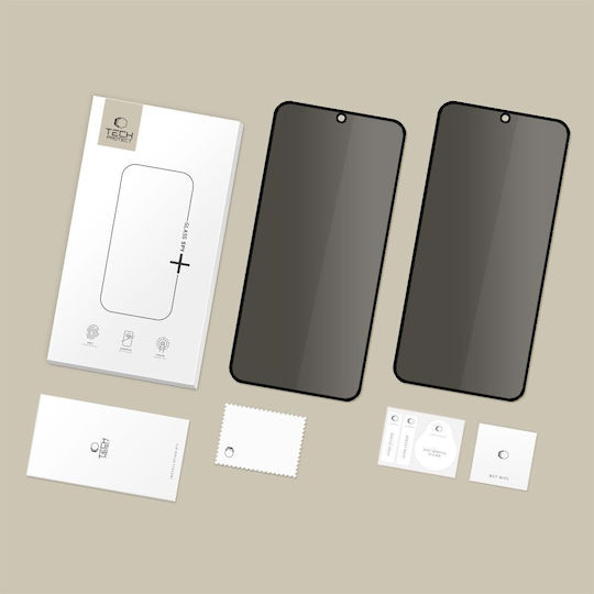 Tech-protect Sticlă Spy+ 2 Bucăți Galaxy S25 Fe Privacy