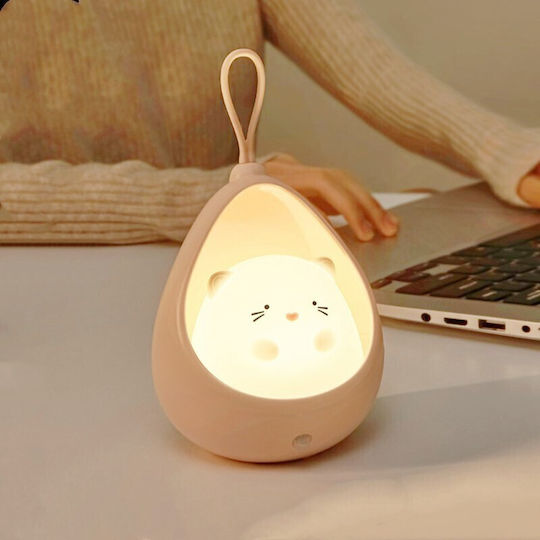 Φωτάκι Νυκτός LED USB Λευκό με Αισθητήρα