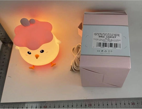 Нощна Светлина LED USB Розова Топла със Сензор