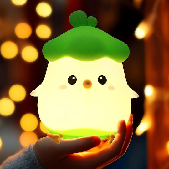 Lămpă De Veghe Led Usb Verde Cald Cu Senzor