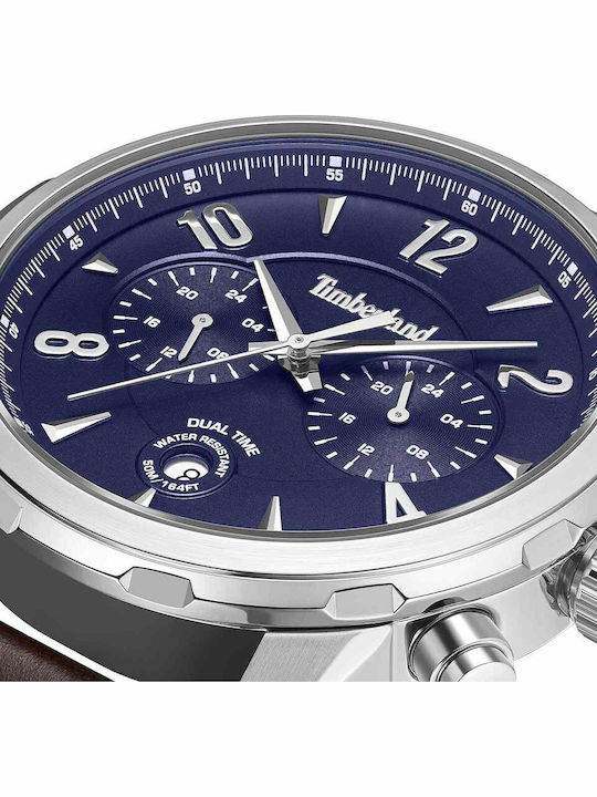 Timberland Newkirk Herrenuhr Batterie mit Braun Lederarmband
