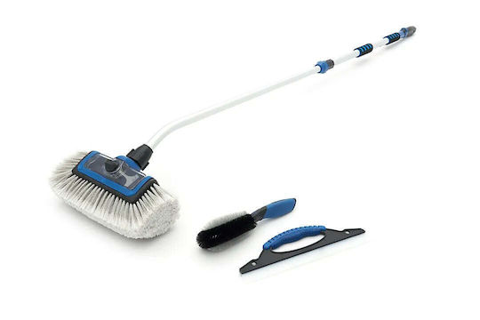 HBM Machines Telescopică Mătură de Spălat Auto cu Alimentare cu Apă 160-160cm