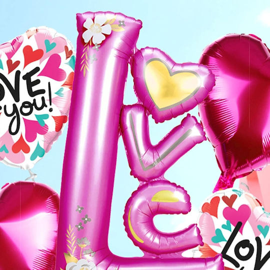 Luftballon Folie Jumbo Buchstabe Lila 110cm