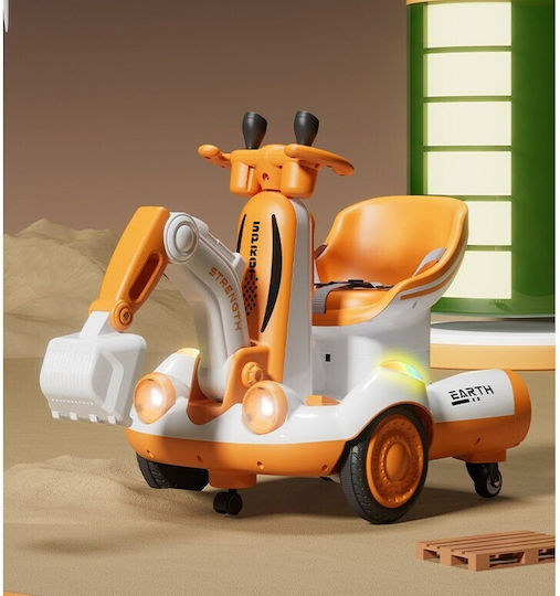 Excavator pentru copii electric 6 volți Galben