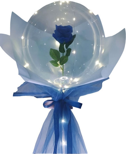 Balon Latex Albastru cu LED 35buc
