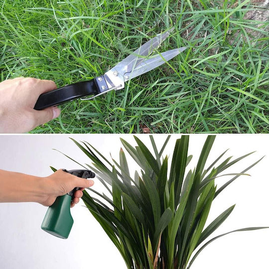Set 10 Unelte de Grădină Flippy Pentru Plantare Prelucrare Sol Îngrijire Plante Mânere Negre Material Pvc Oțel Inoxidabil Cutie Inclusă 37x28x7 Cm Negru