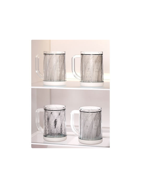 Glas Bier, μπίρας aus Plastik 800ml
