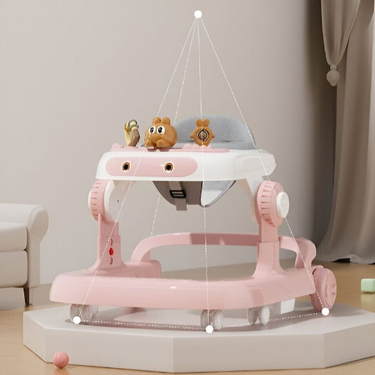 Baby Walker with Music Pink