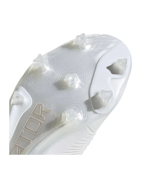 adidas Predator Elite Ποδοσφαιρικά Παπούτσια με Τάπες FG Λευκά