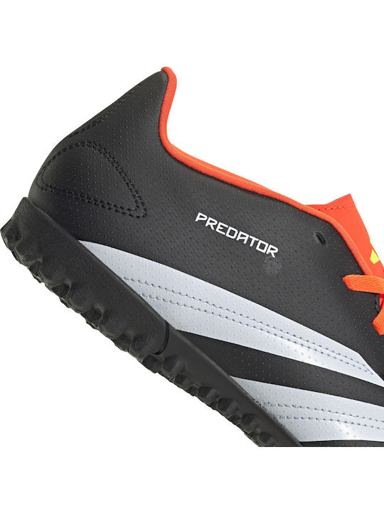 adidas Predator Club Football Shoes with Molded Cleats Core Black / Cloud White / Solar Red