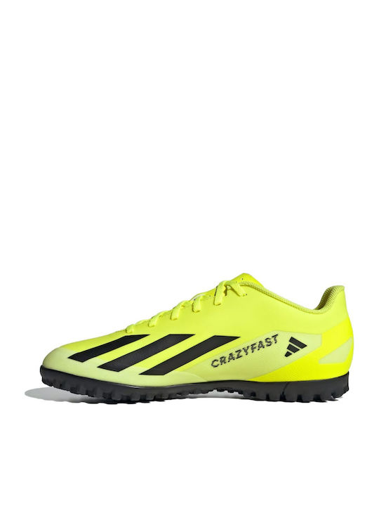 adidas X Crazyfast Club Football Shoes with Molded Cleats Yellow