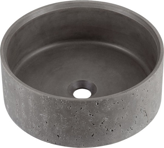 Naron Nr-b001 Aufgesetztes Waschbecken Stein 39.5x12cm Black