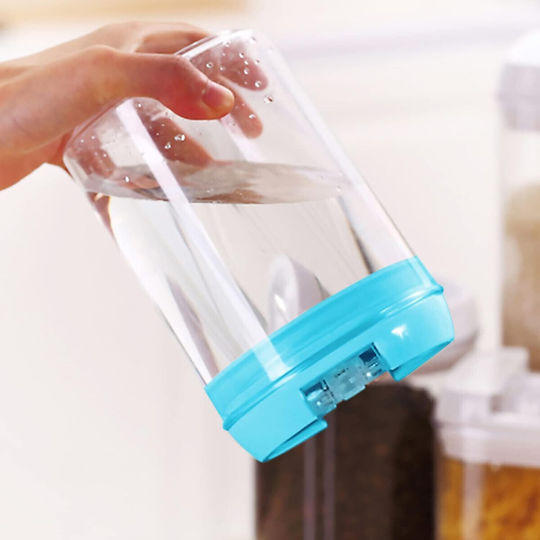 Caseta Cereale Cu Capac Plastic Albastru 500ml