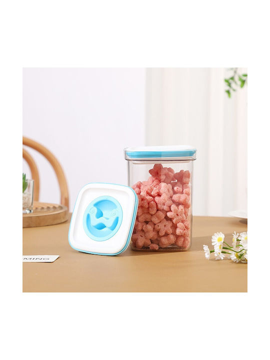 Caseta Cereale cu capac Plastic Transparent 1300ml
