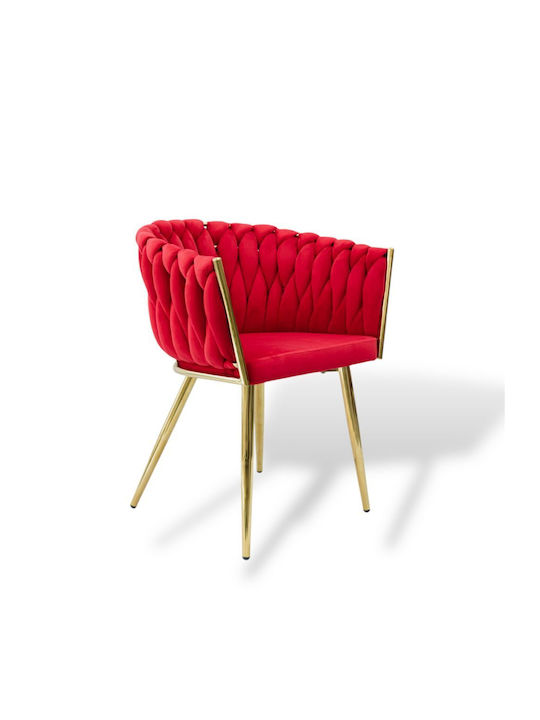 Dining Room Velvet Chair Bordeaux 85x60x50cm