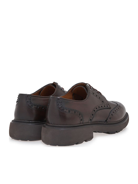 Δερμάτινα Ανδρικά Oxfords Καφέ