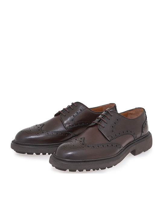 Δερμάτινα Ανδρικά Oxfords Καφέ