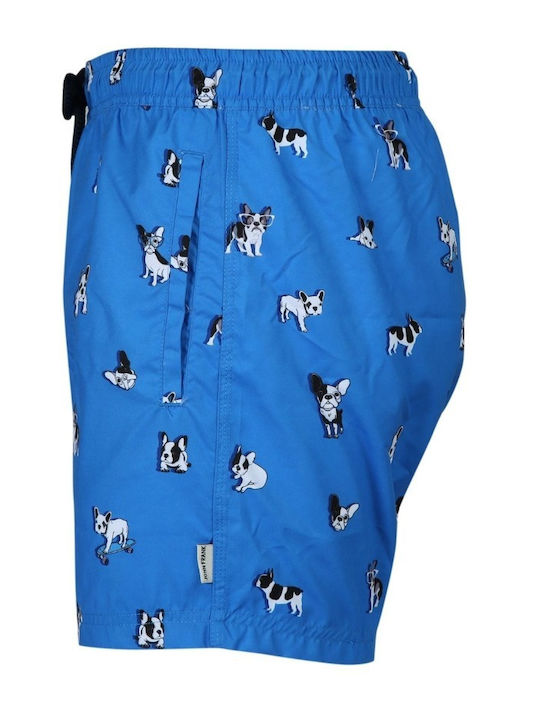 Costume De Baie Bărbați Pantaloni Scurți Albastru