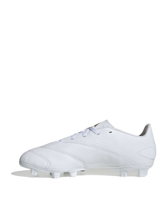 adidas Predator Club Pantofi de Fotbal cu crampoane Albe