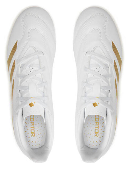 adidas Predator Club Pantofi de Fotbal cu crampoane Albe