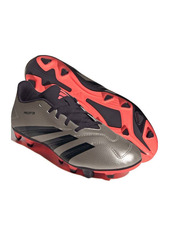 adidas Predator Club Football Shoes with Cleats Silver
