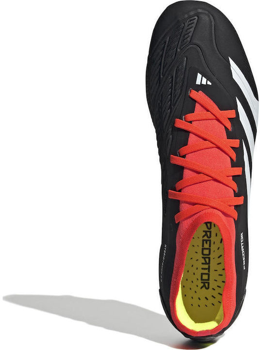 adidas Predator Pro Football Shoes with Cleats Core Black / Cloud White / Solar Red