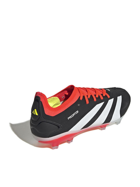 adidas Predator Pro Football Shoes with Cleats Core Black / Cloud White / Solar Red