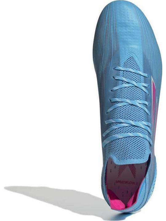 adidas X Speedflow.1 Ποδοσφαιρικά Παπούτσια με Τάπες FG Sky Rush / Team Shock Pink / Cloud White