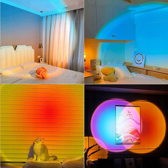 Projector Φωτιστικό LED RGB Sunset Projector Φωτιστικό LED RGB Sunset