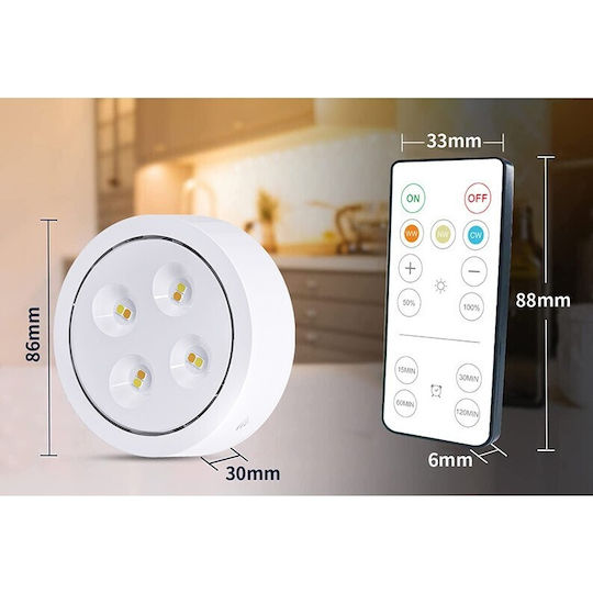 LED Lumină de siguranță Globul cu Alimentare cu baterie și Telecomandă 1buc