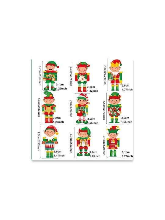 Hängendes Ornament Goblin Hölzern Mehrfarbig Set 18Stück