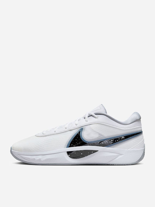 Giannis Freak 6 Niedrig Basketballschuhe White / Wolf Grey / Black