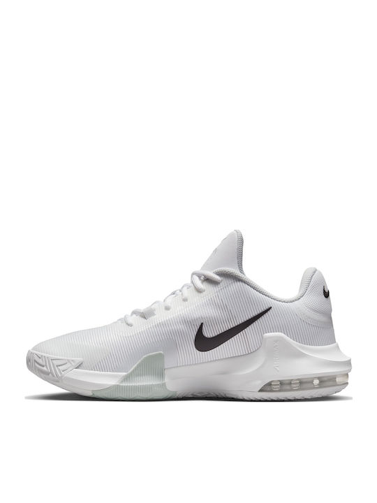 Air Max Impact 4 Low Basketball Shoes White / Pure Platinum / Black