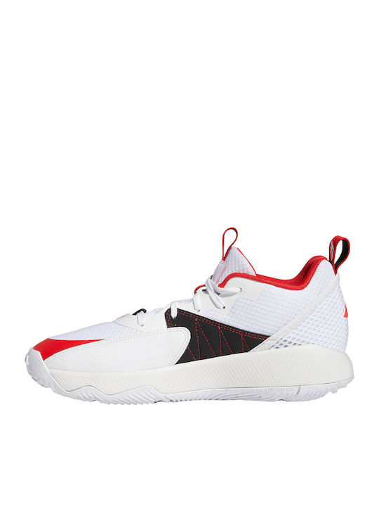 Dame Certified Χαμηλά Μπασκετικά Παπούτσια Cloud White / Vivid Red / Dash Grey